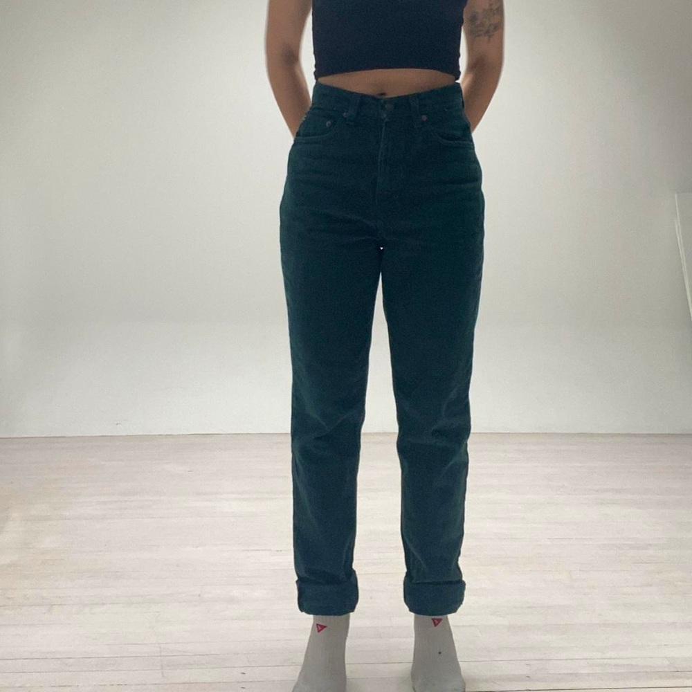 vintage dark green levi’s